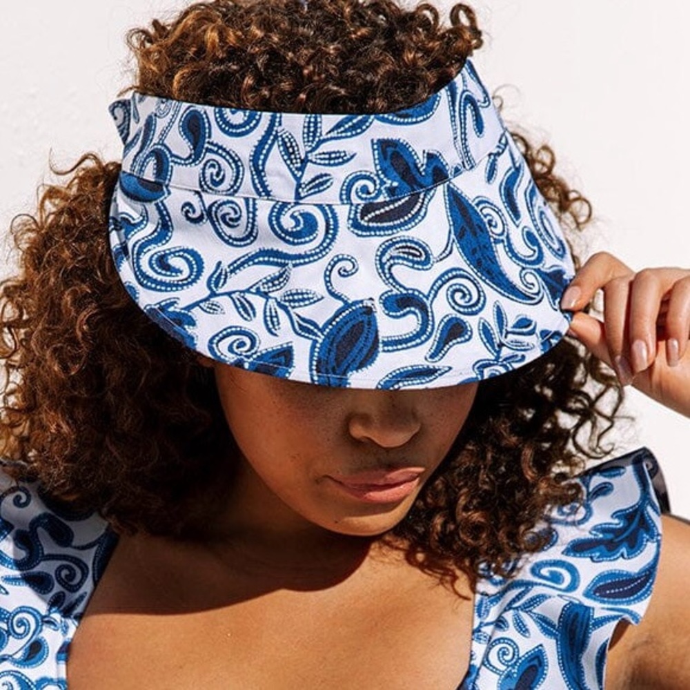 Cleobella Women’s Dottie Visor - Azulejo